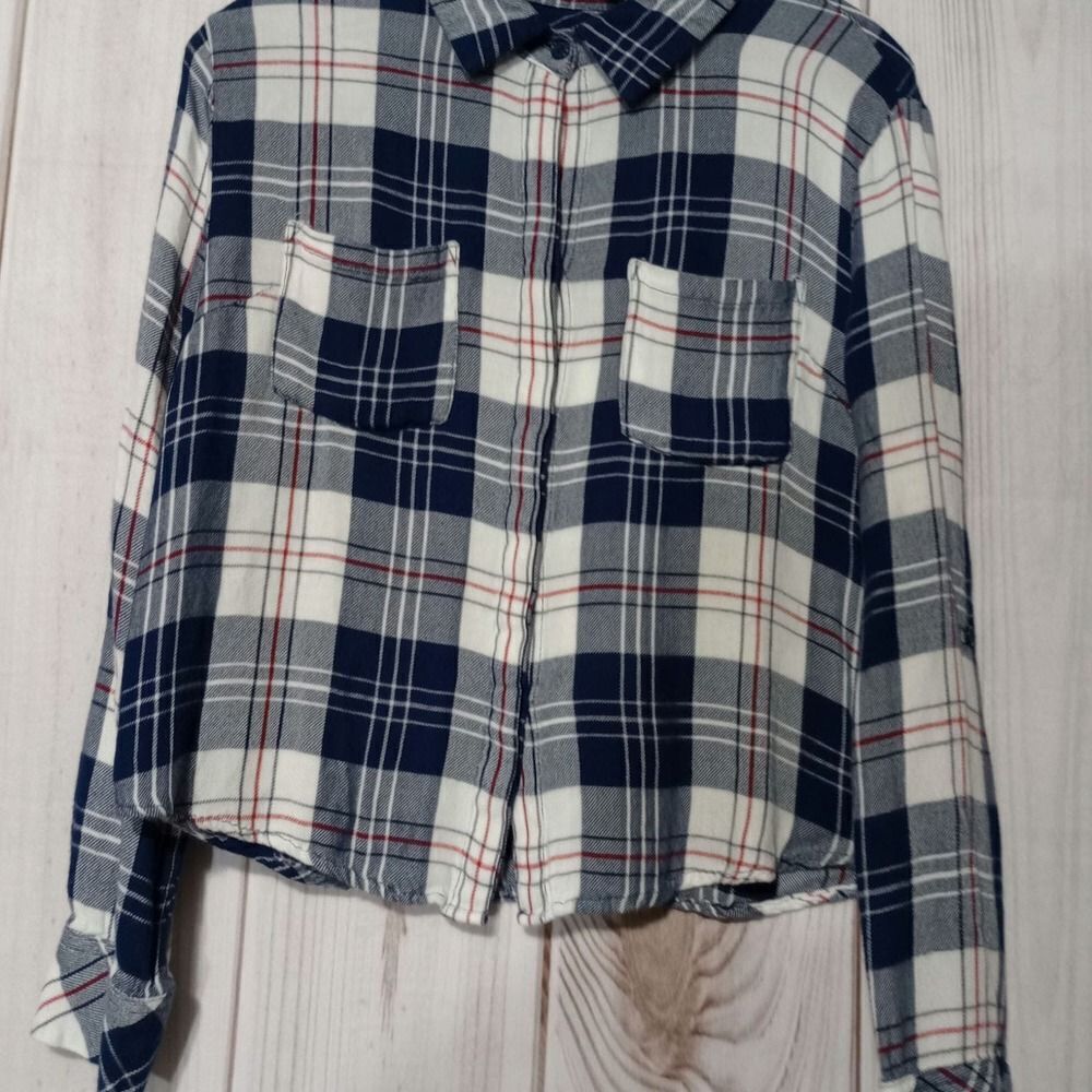 Chocolate Shirt Ladies Medium Flannel Plaid Soft
